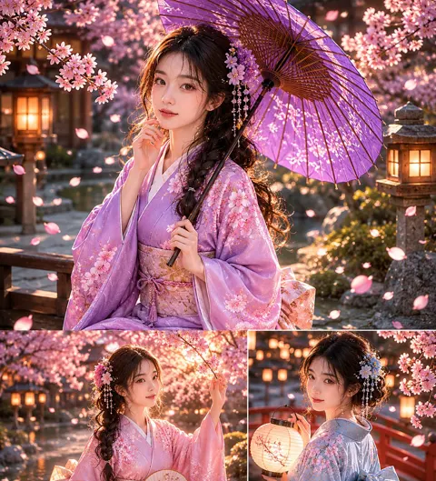 Surreal hollywood male and kyoto kimono portrait prompts