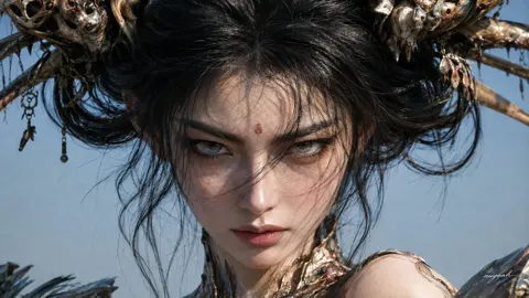 Cinematic fantasy east asian female portrait