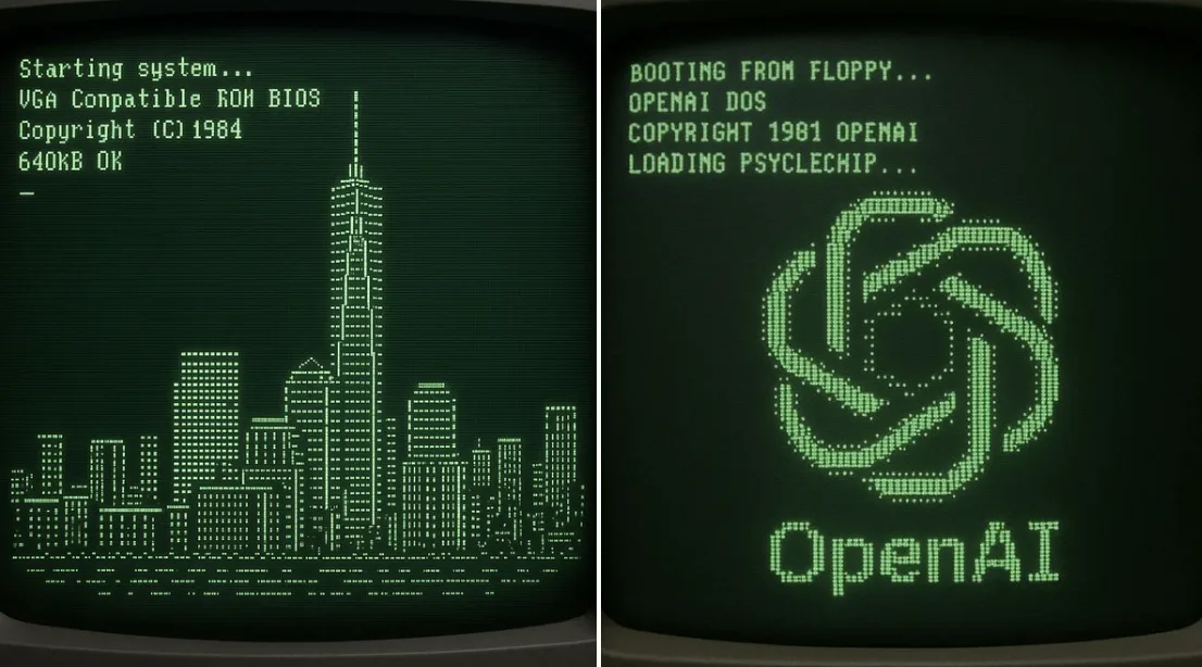 复古电脑开机画面解析为ASCII艺术 — After