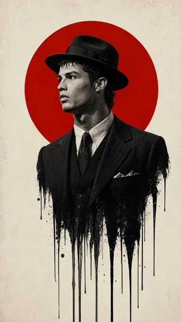 Dripping ink gentleman