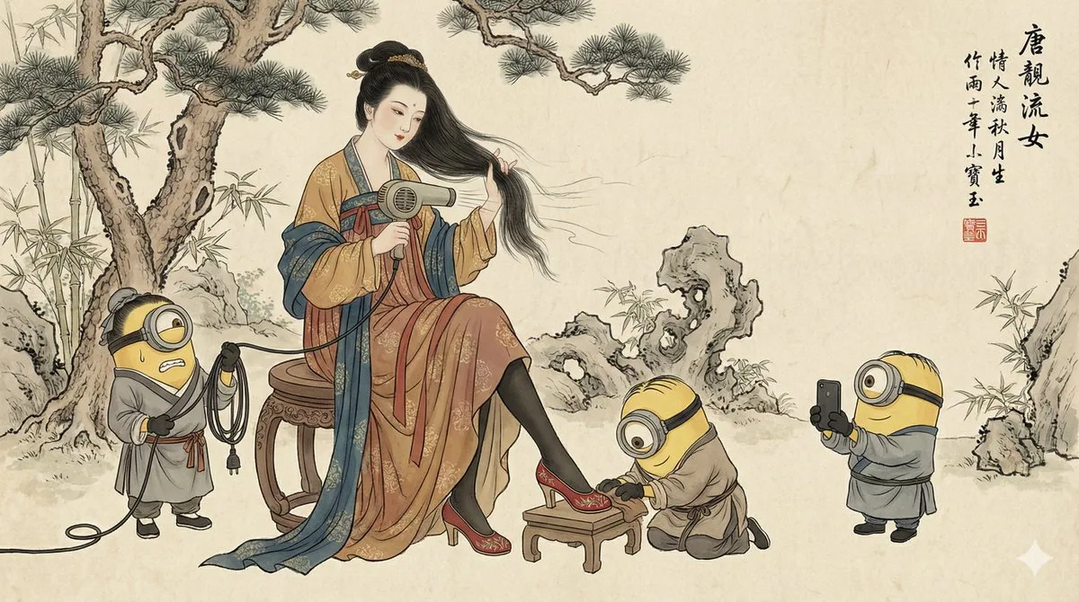 中国传统水墨彩画 — After