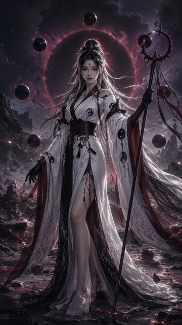 Chinese beauty naruto six paths madara hanfu