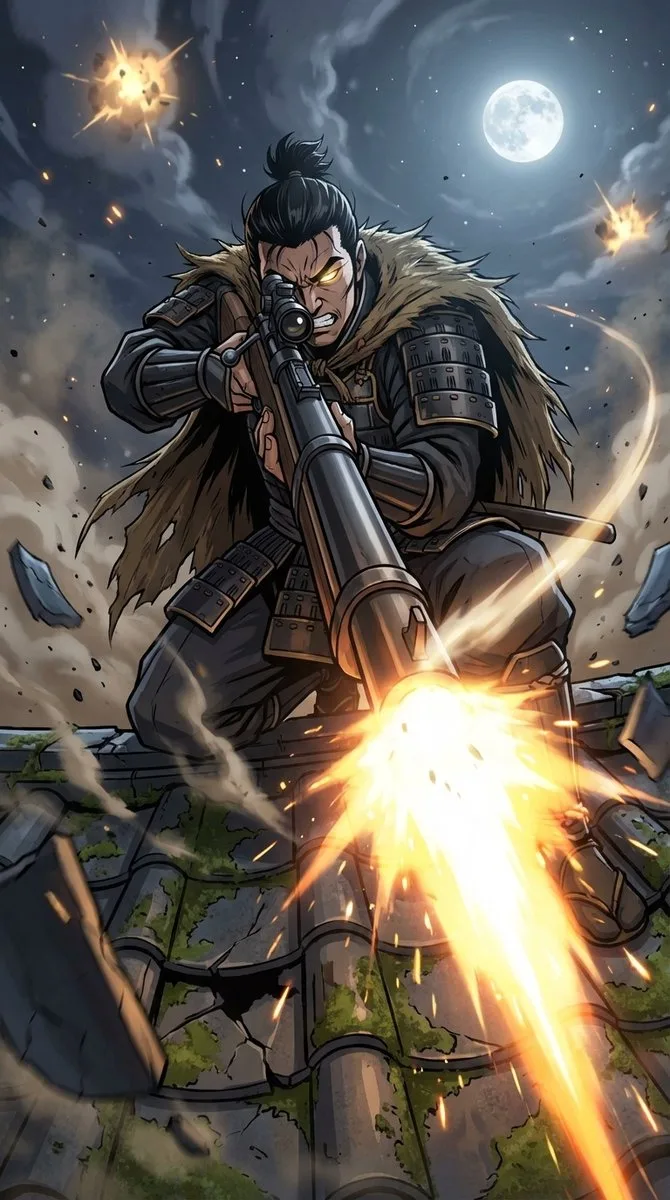Sniper samurai moonlight flash — After