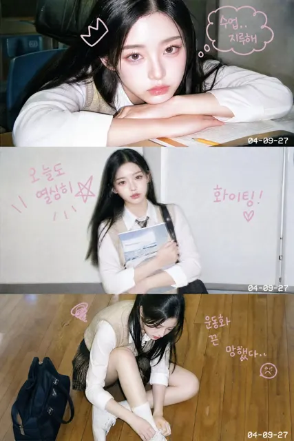 Korean 2000s college photo strip