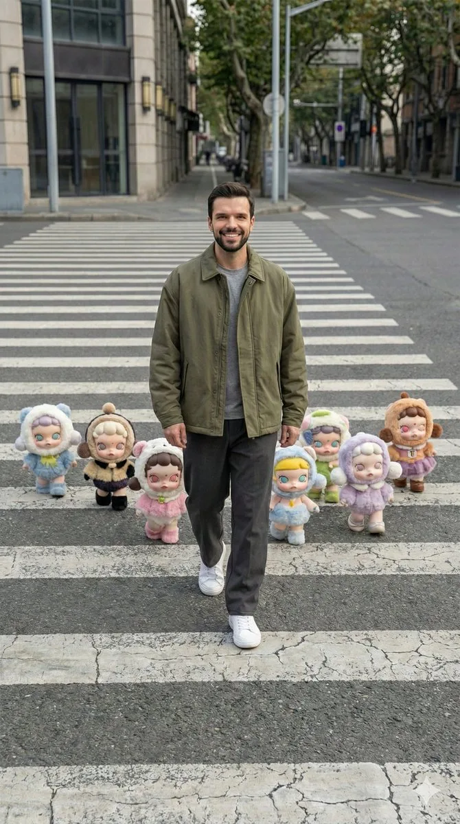 Hyper realistic wide angle street walk — After