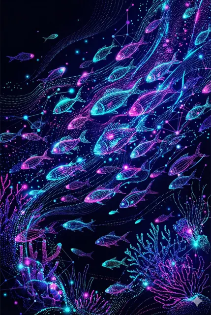 Neon dot cyberpunk dream