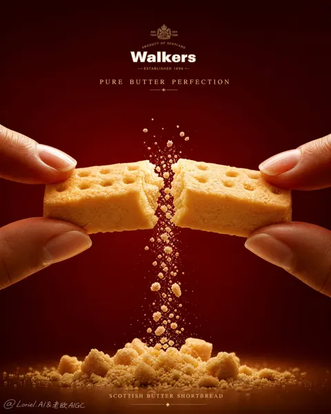 Danisa butter cookies ultra premium commercial poster