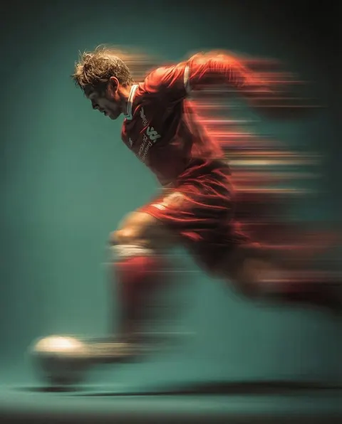 Red assassin soccer kick