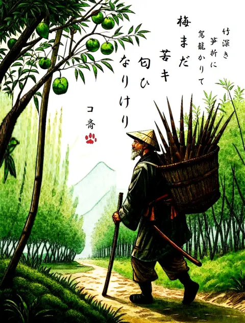 Bamboo grove palanquin plum