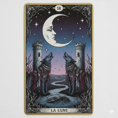 Gothic double moon tarot