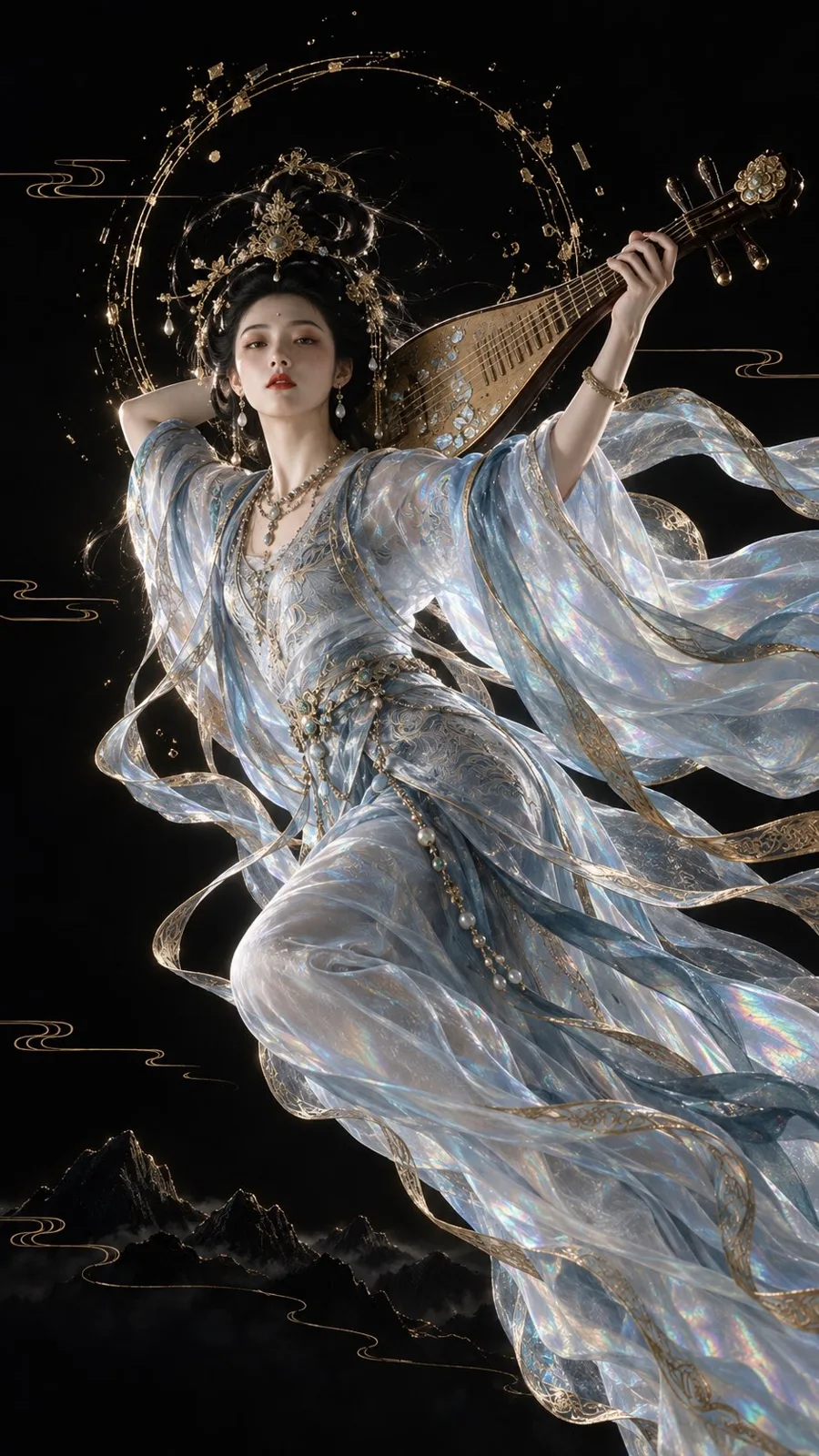 Minimalist restrained oriental pipa fashion editorial — Sonra