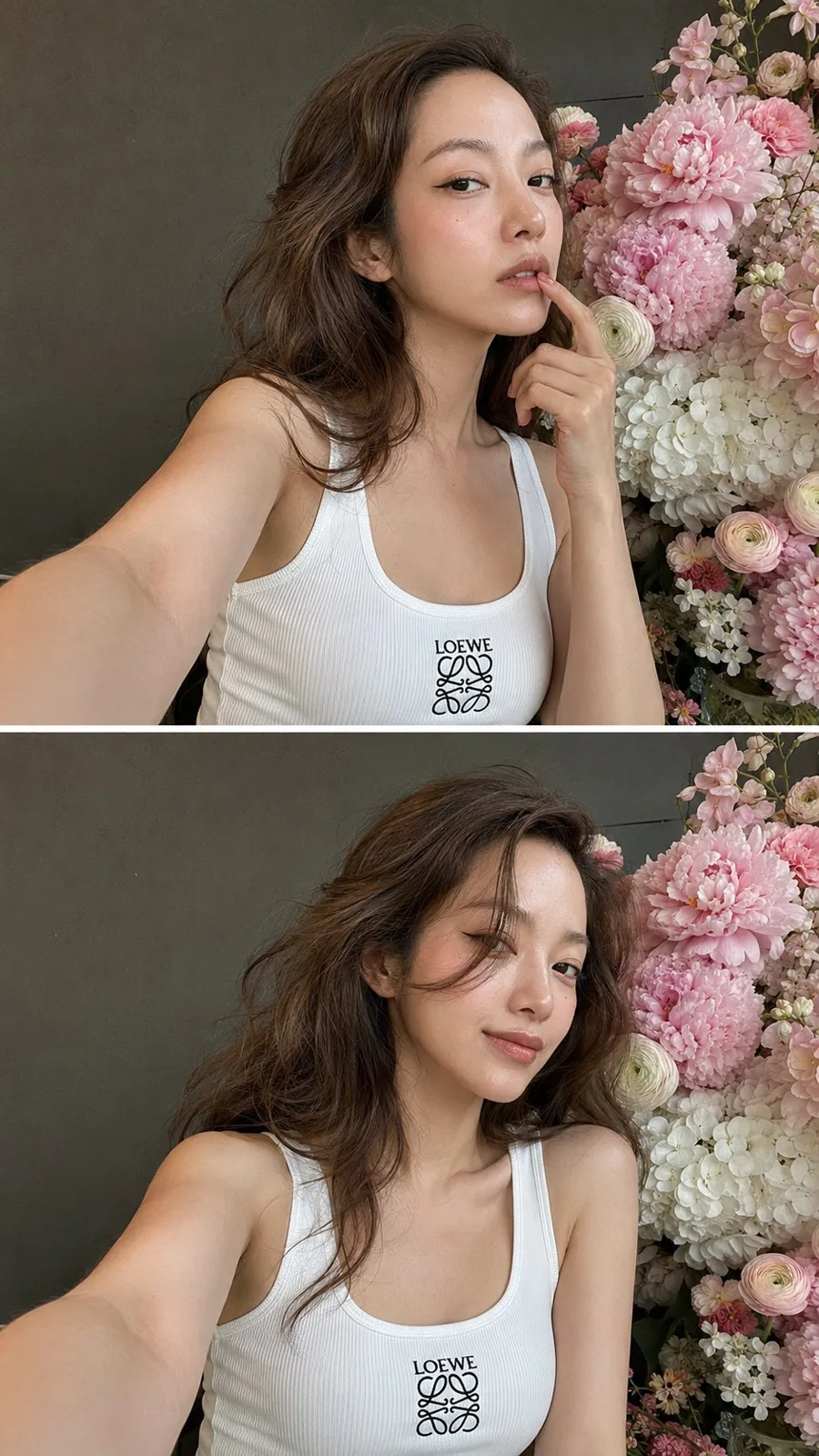Iphone selfie loewe tank top luxury collage — After