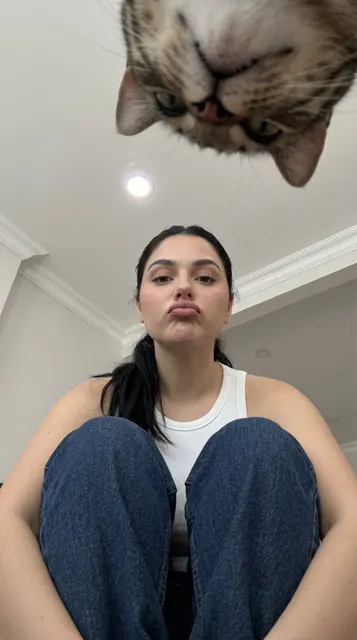 Low angle jeans girl