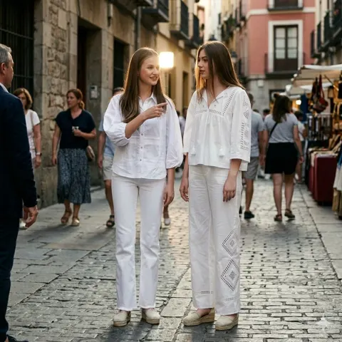 Summer white luxury street fashion