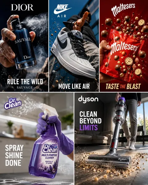 Premium ugc style advertising poster prompt