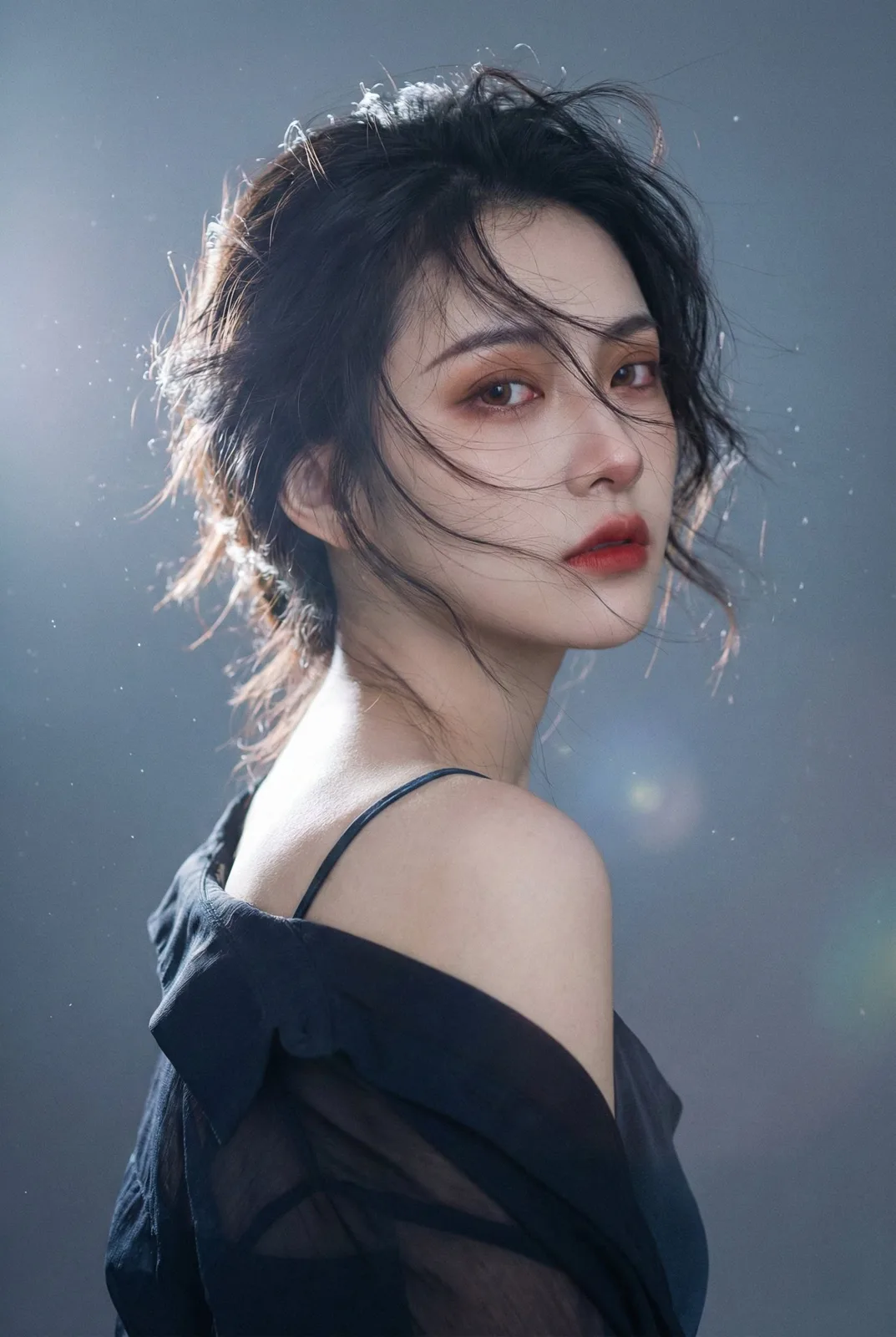 风掠青丝眸藏孤影写真照 — Sonra