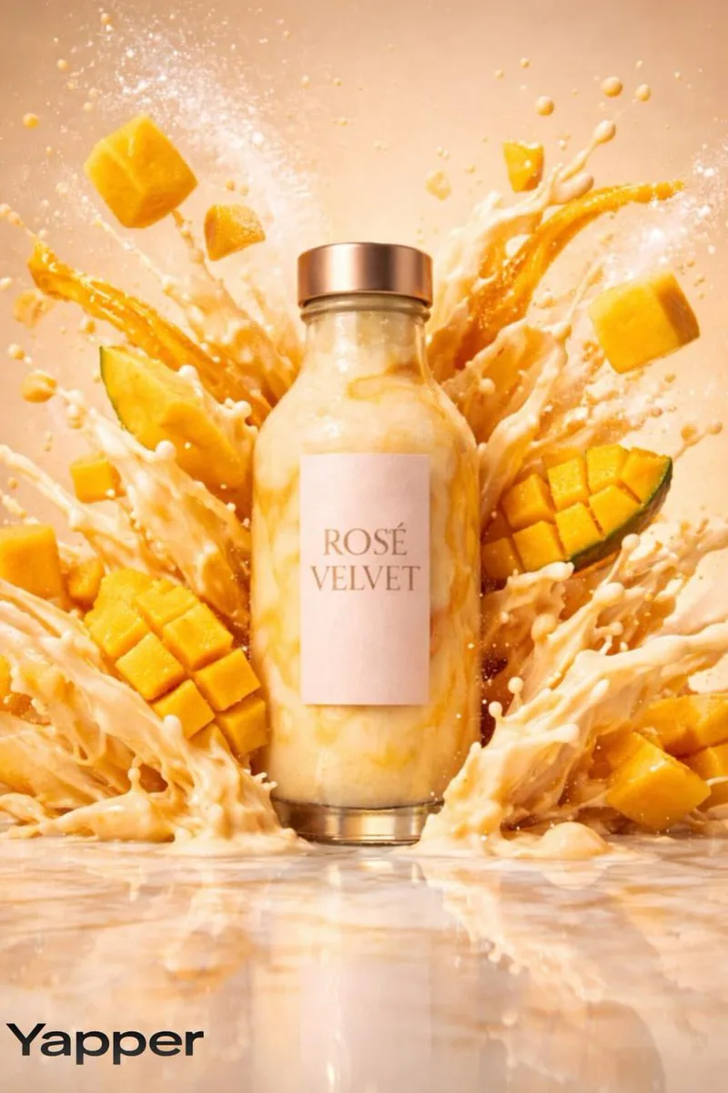 Luxury mango shake splash — After