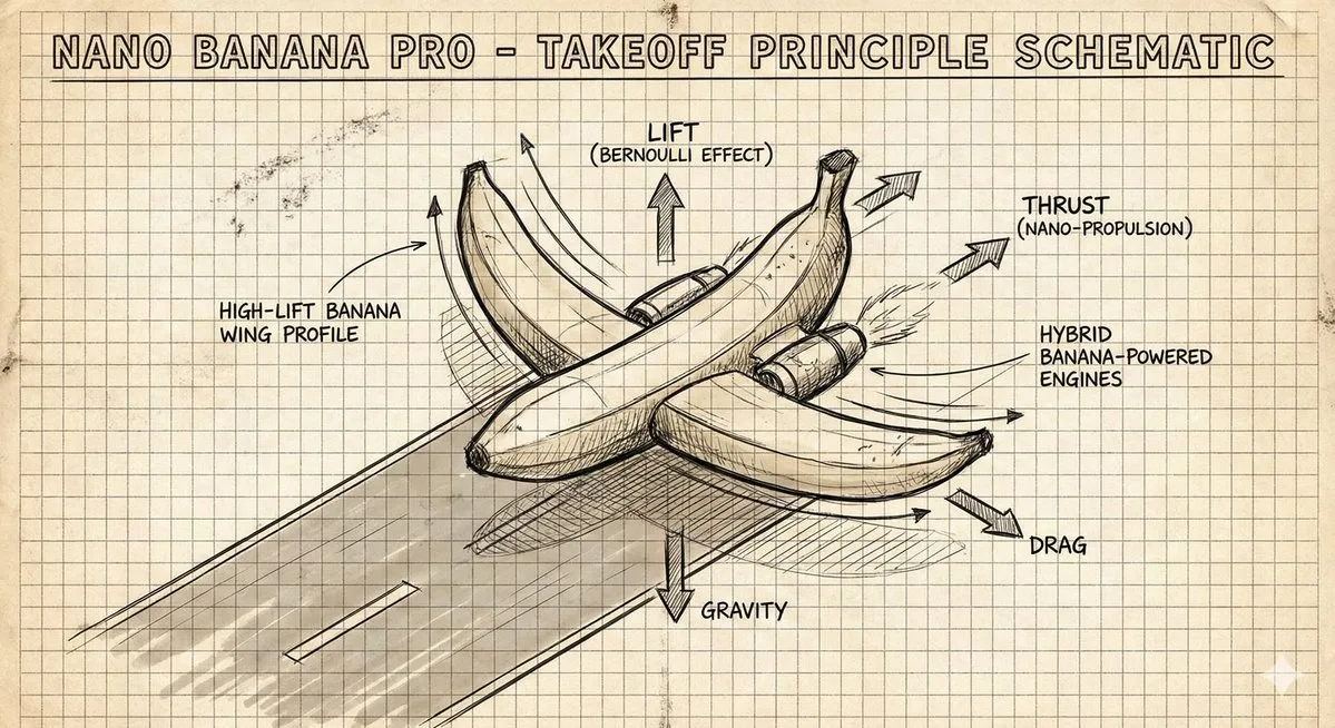 Creative hand drawn aircraft takeoff schematic — Sonra