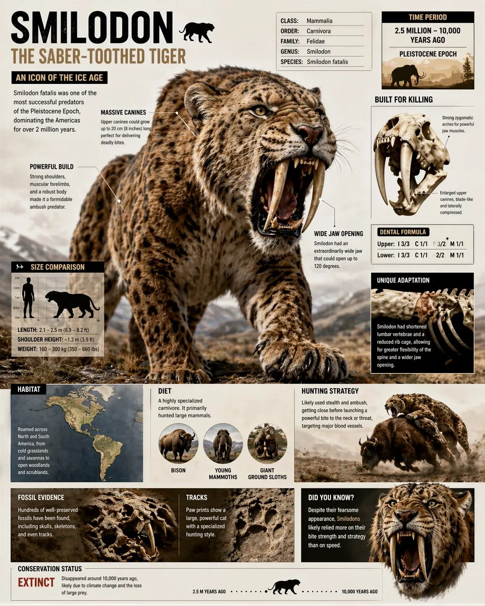 Smilodon ultimate science guide — Sonra