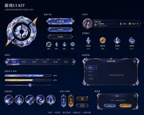 Cool game interface ui kit