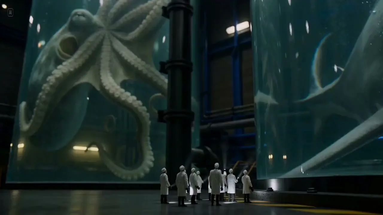 Giant sea monster specimen viewing — After