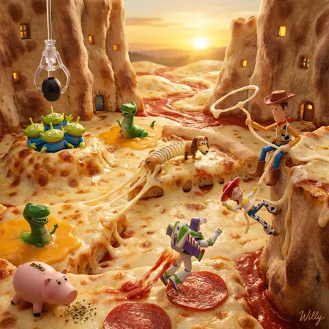Toy story pizza diorama adventure