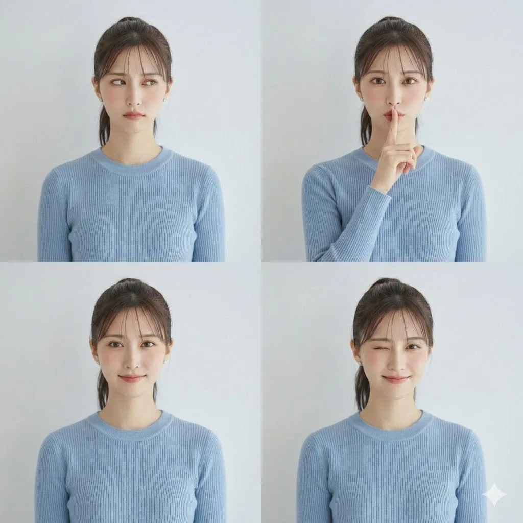 Emotion rollercoaster four faces — After