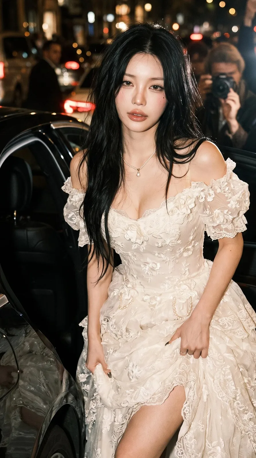 Stunning mysterious bride paparazzi style photography — After