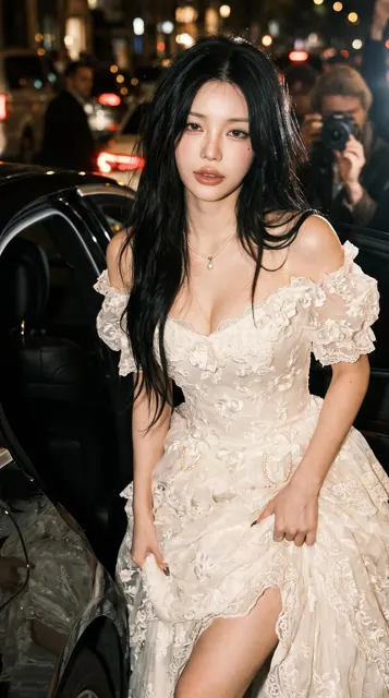 Stunning mysterious bride paparazzi style photography