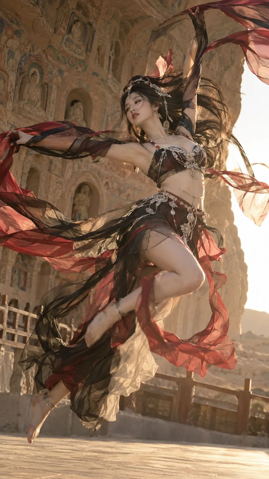 Aesthetic oriental dunhuang flying apsara editorial — Sonra