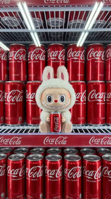Red cooler labubu bunny