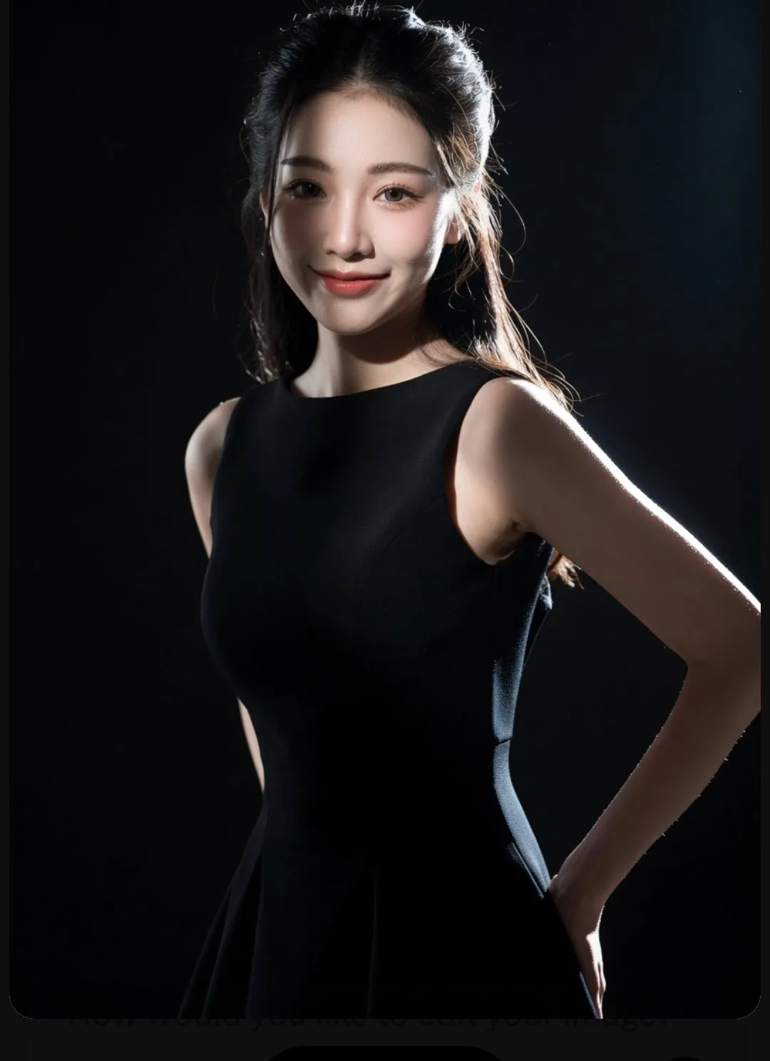 High end cinematic studio portrait asian woman man — Sonra