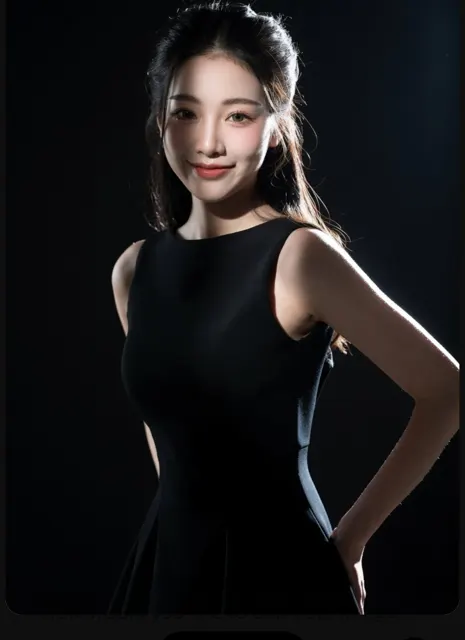 High end cinematic studio portrait asian woman man