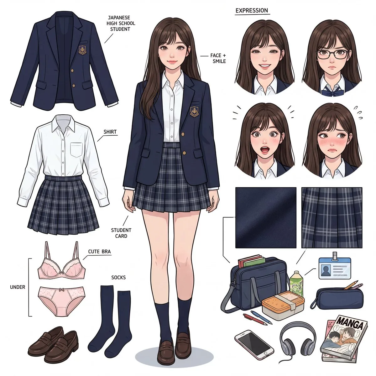Japanese jk decomposition sheet — Sonra