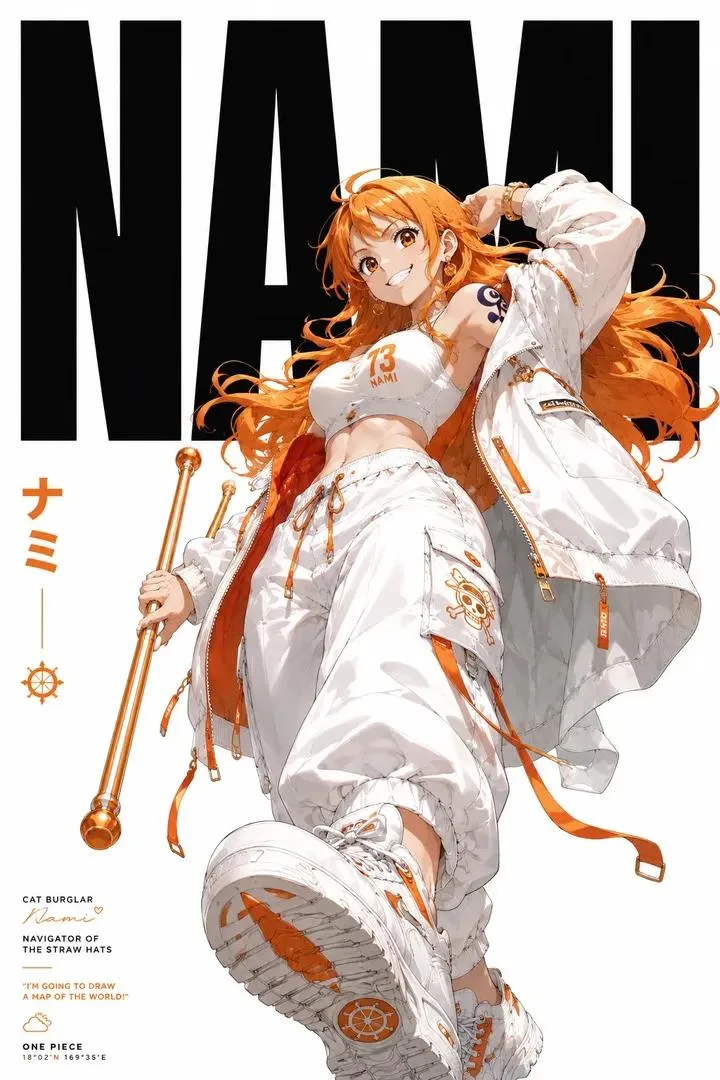 Ultra detailed anime streetwear poster — After
