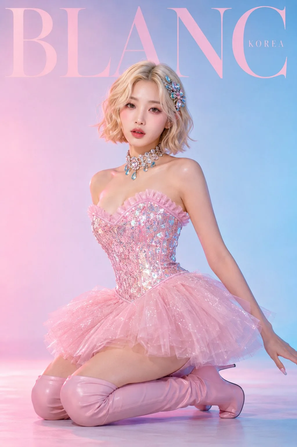 Dreamy pink balletcore fairy fashion portrait — Sonra