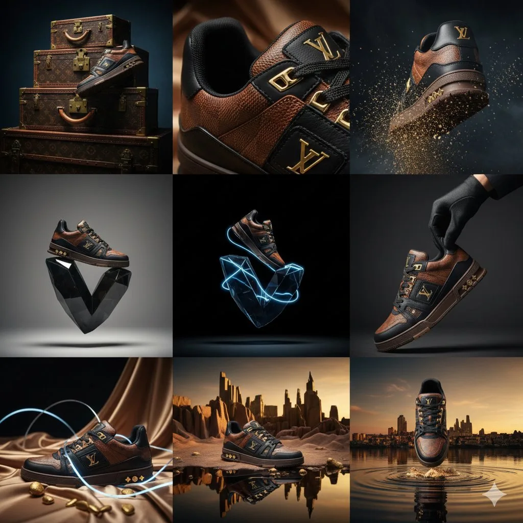 Lv luxury sneaker avant garde — Sonra