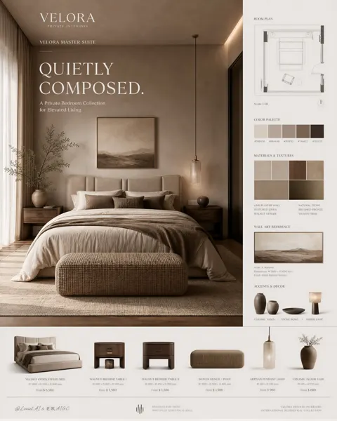 Velora luxury real estate interior sales poster