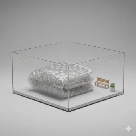 3d miniature transparent bubble phone