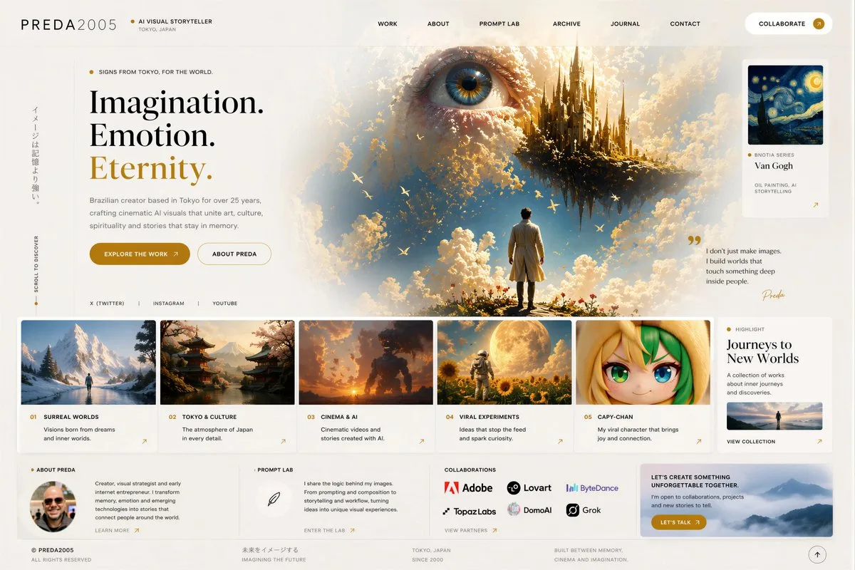 Art master website design — After