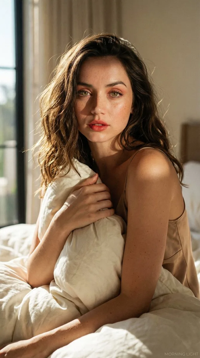 Morning sunlight hyper realistic portrait — Sonra