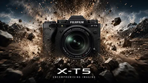 Premium cinematic product burst poster