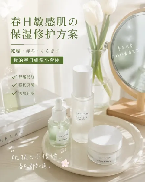 Ins style skincare photography