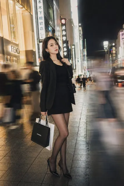 Ginza street fashion portrait japanese photobook aesthetic