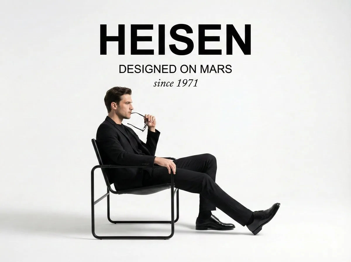 Minimalist black white fashion ad — After