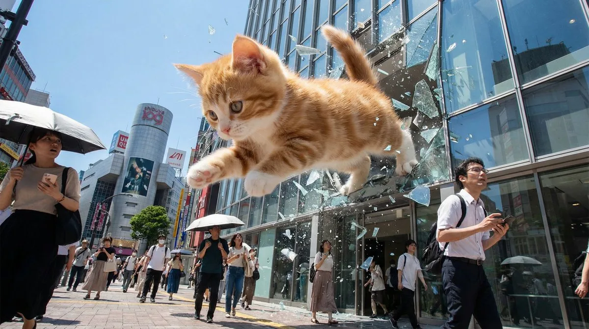 Giant kaiju kitten destroys sydney — Sonra