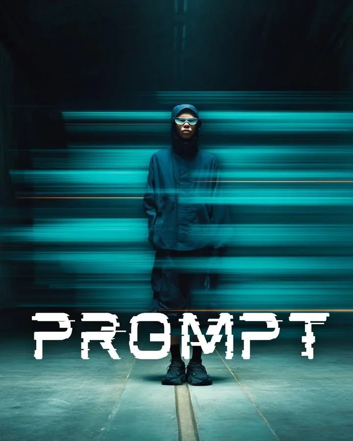 Cyber teal long exposure fashion — Sonra