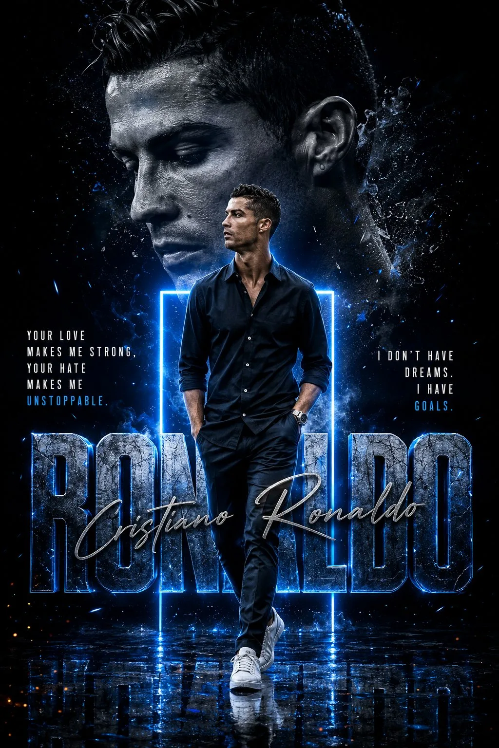 Cinematic celebrity instagram poster prompt — After
