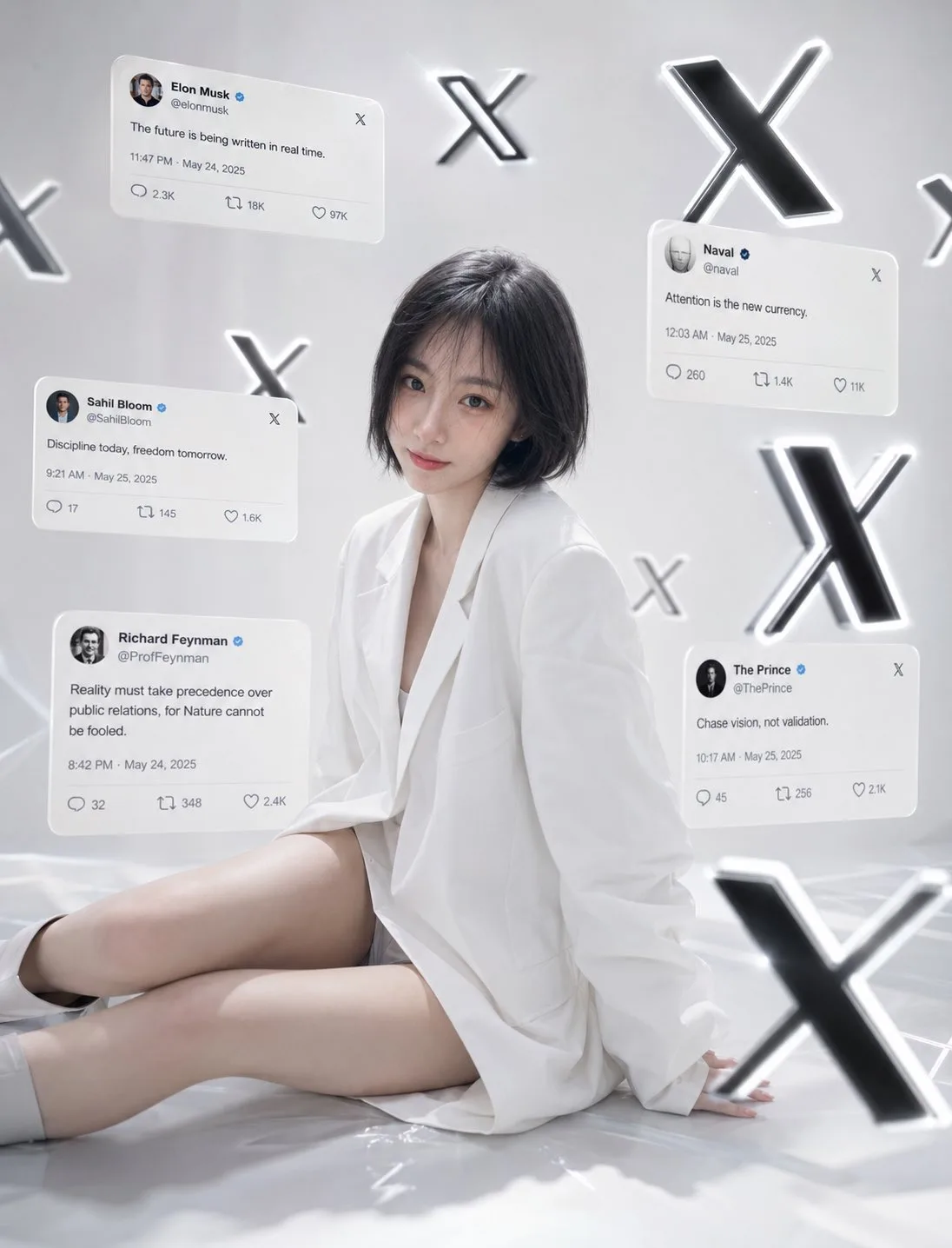 Luxury minimalist creator social media portrait — Sonra