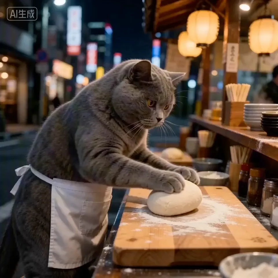 Late night cat ramen — Sonra